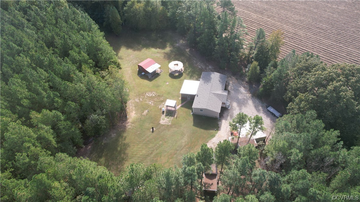 20602 Reese Road Dinwiddie, VA 23841 - Photo 43 of 50 an aerial view of a house with a yard
