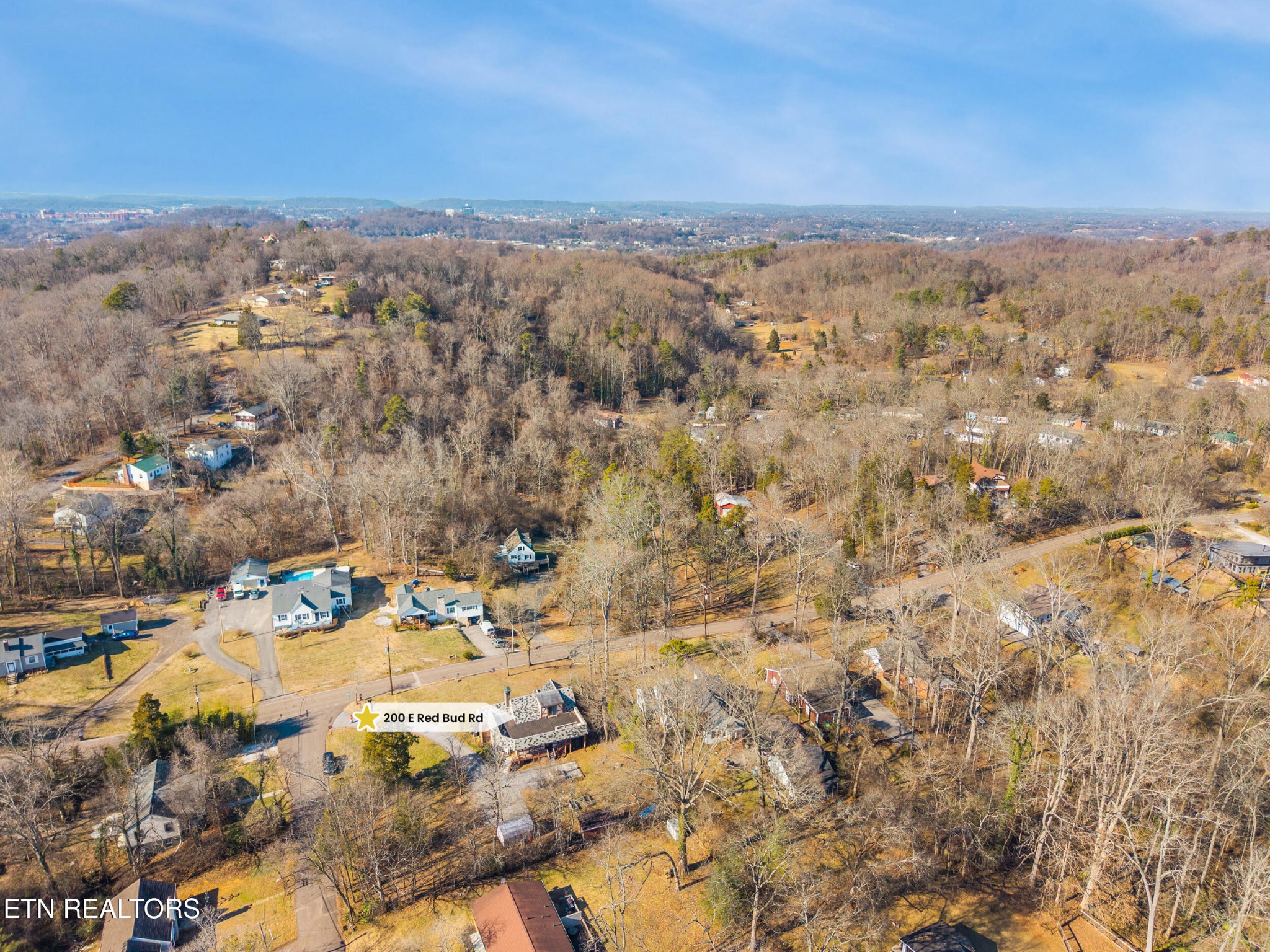 200 East Red Bud Road Knoxville, TN 37920 - Photo 54 of 60 an aerial view of residential houses with outdoor space