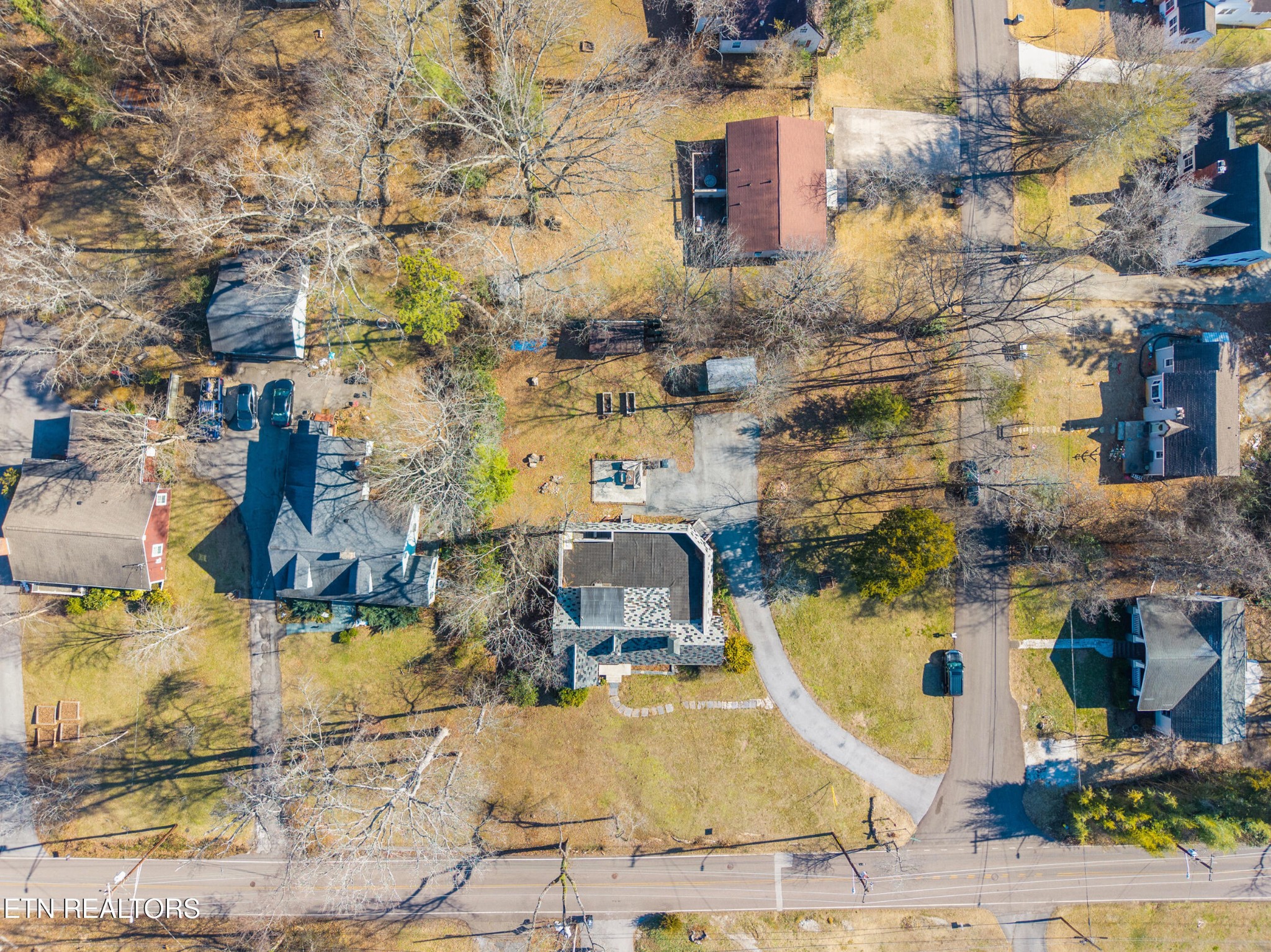 200 East Red Bud Road Knoxville, TN 37920 - Photo 55 of 60 an aerial view of a house with a swimming pool