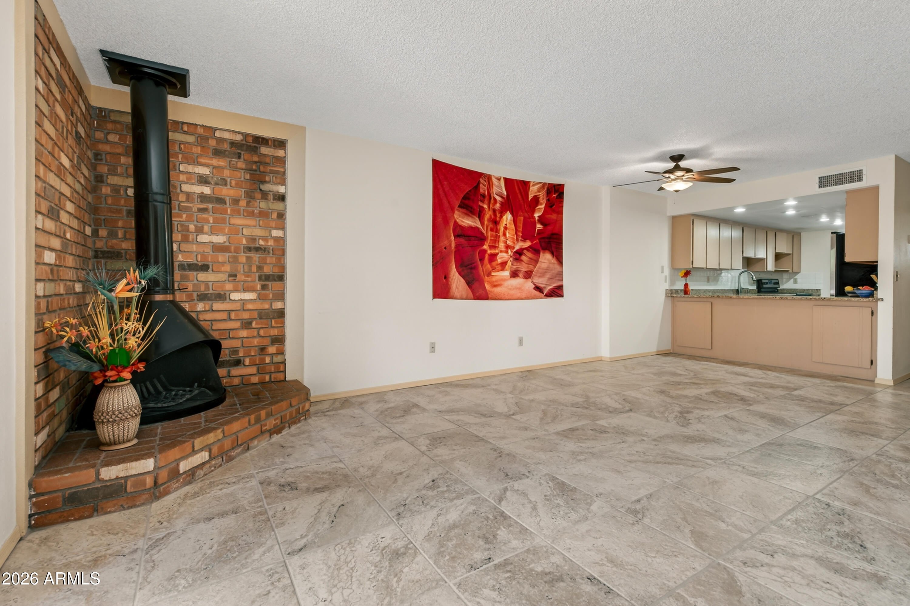 Living Room with Fireplace