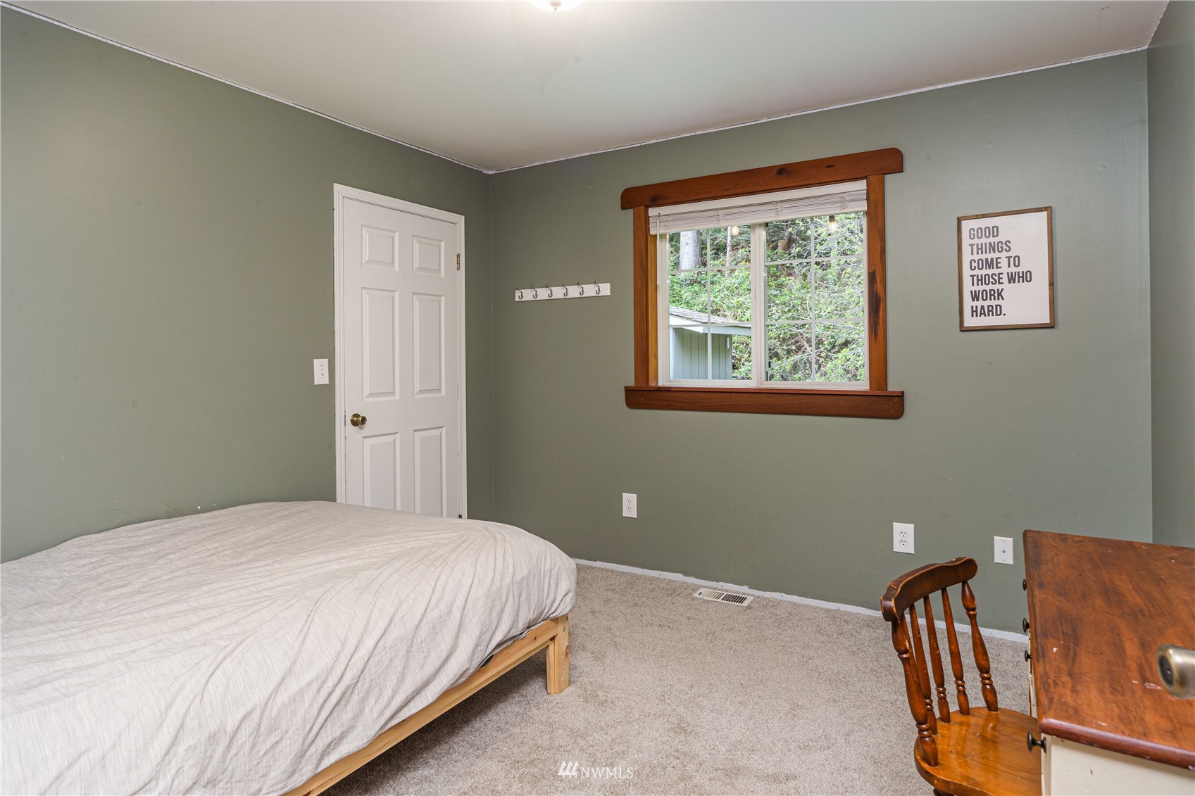2310 West Valley Road Chimacum, WA 98325 - Photo 38 of 40 a bedroom with a bed and window
