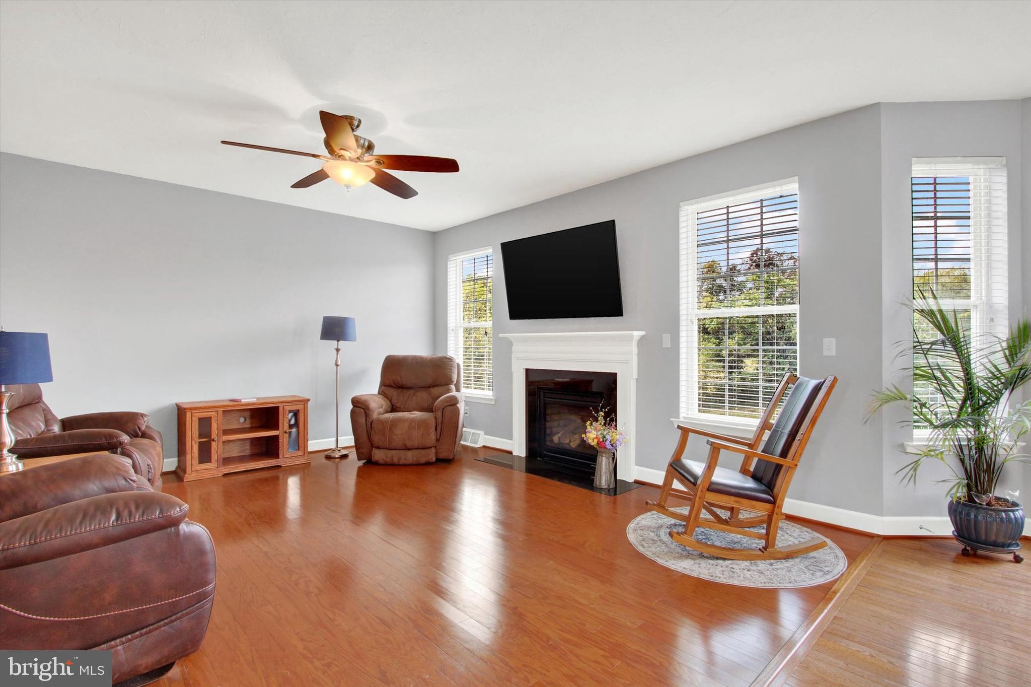 118 Fairplay Road Gettysburg, PA 17325 - Photo 17 of 43 a living room with furniture a fireplace and a flat screen tv
