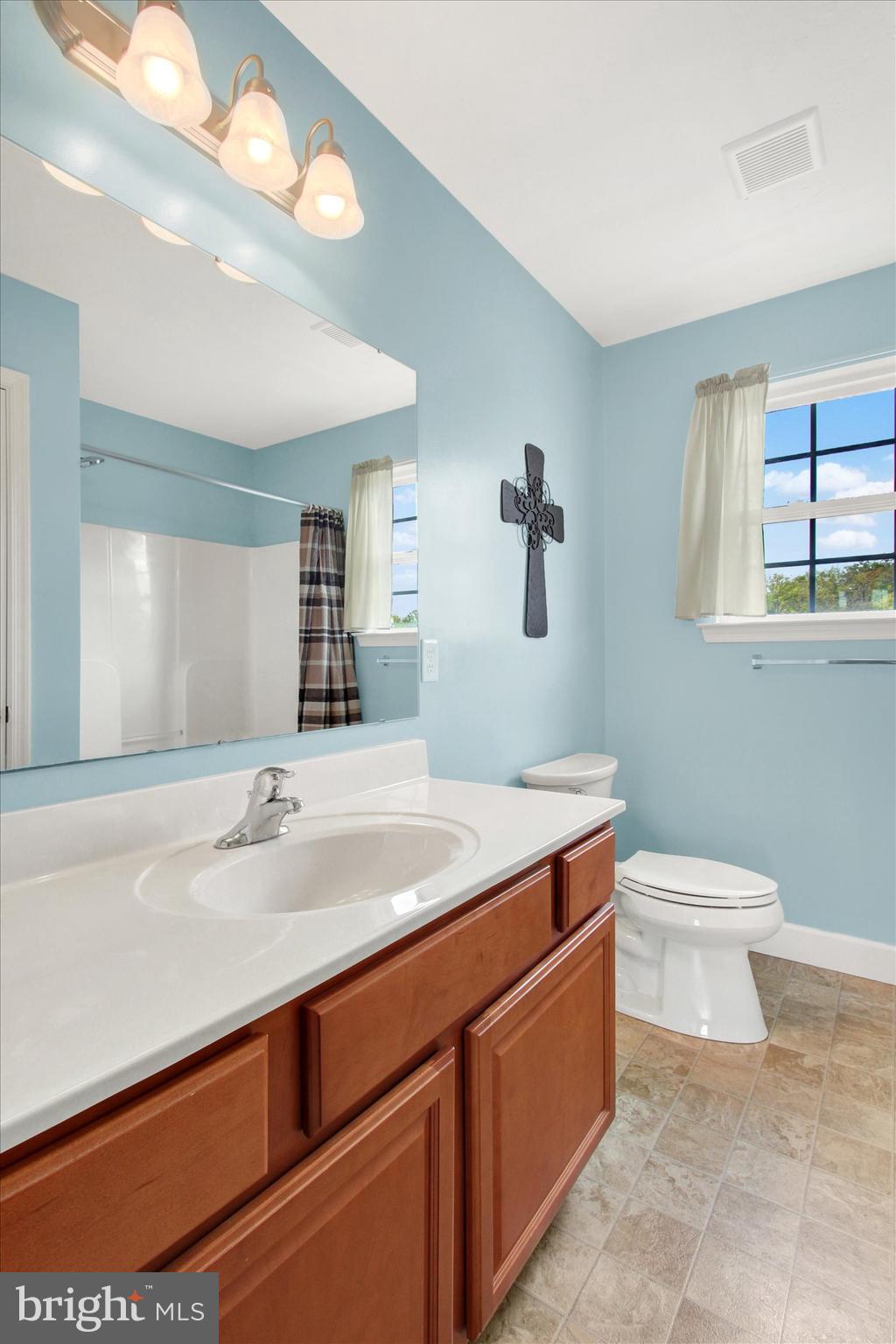 118 Fairplay Road Gettysburg, PA 17325 - Photo 28 of 43 a bathroom with a sink a toilet and mirror