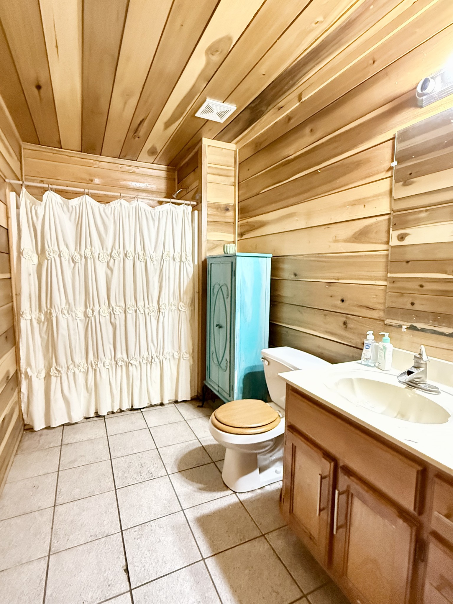 6843 Rabbit Creek Road Buchanan, TN 38222 - Photo 34 of 61 a bathroom with a sink a toilet and shower