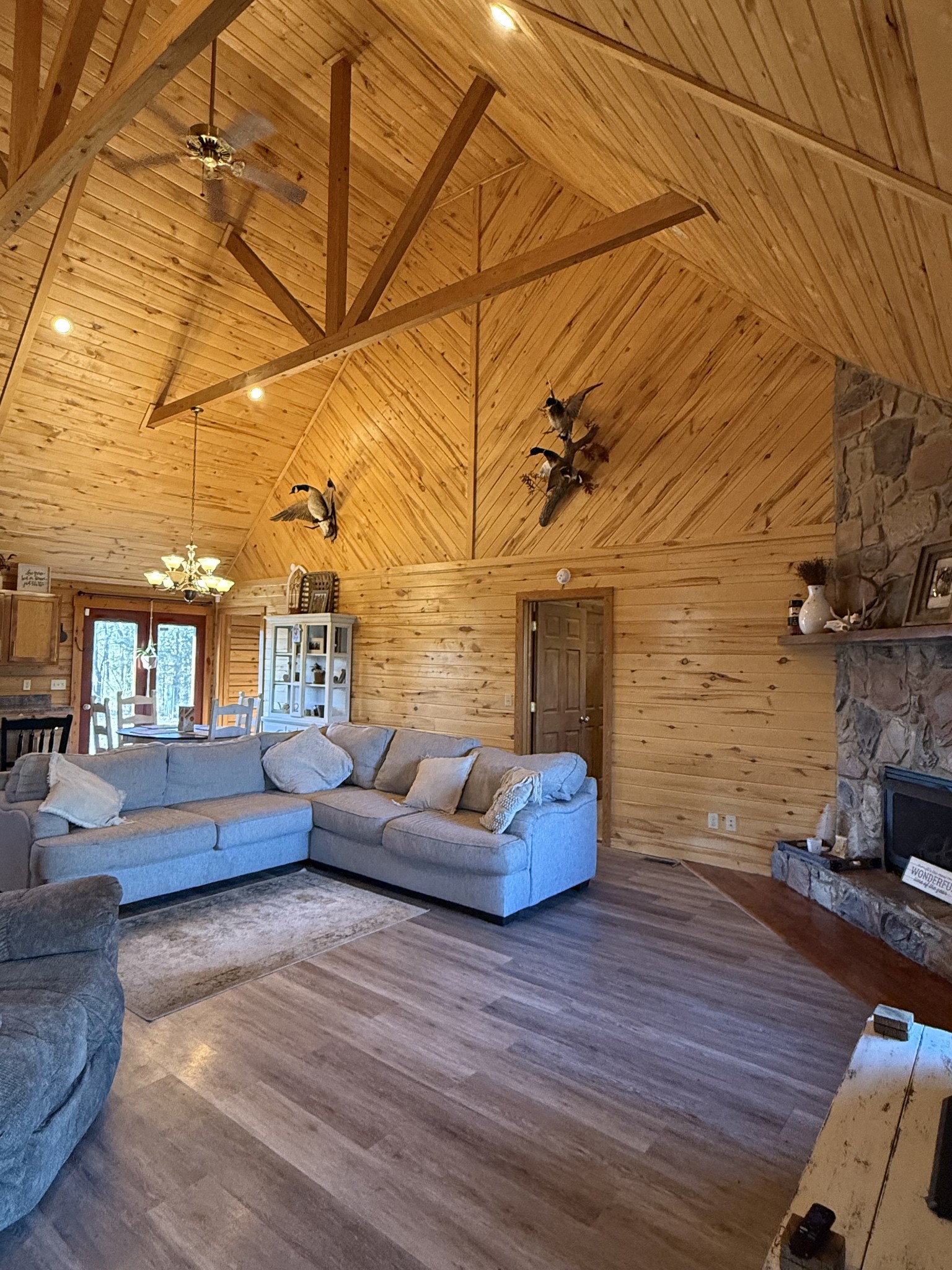 6843 Rabbit Creek Road Buchanan, TN 38222 - Photo 10 of 61 a living room with furniture and a fireplace