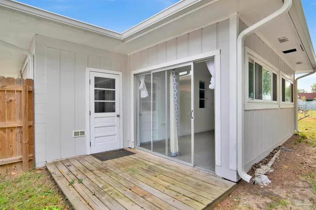 a house with trees in front of it