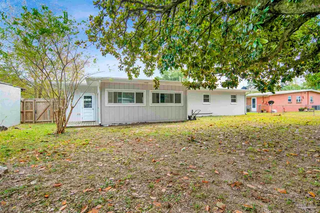 a house view with a outdoor space