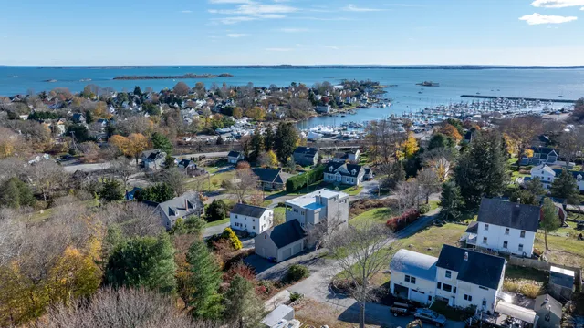an aerial view of a city