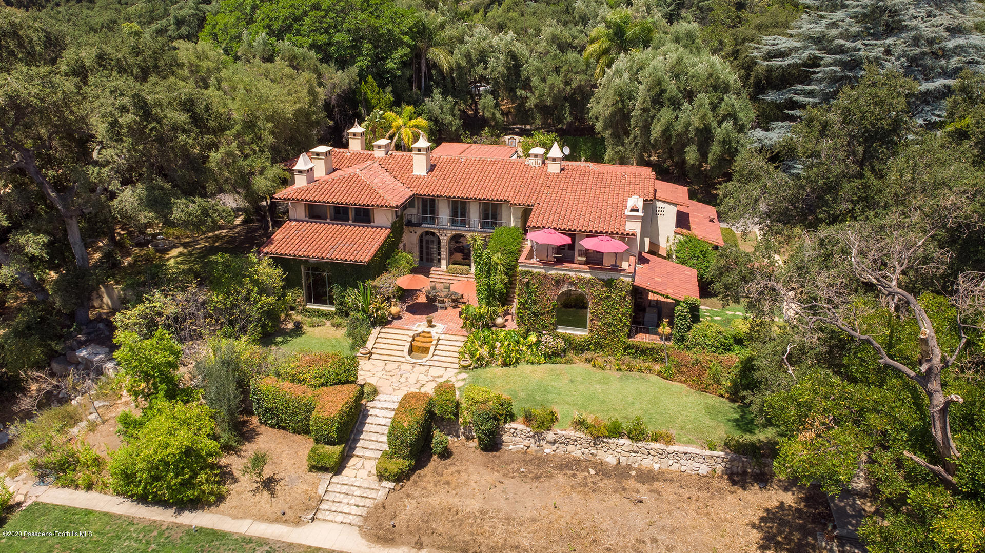 2288 Villa Heights Road Pasadena, CA 91107 - Photo 2 of 78 an aerial view of a house with yard swimming pool and outdoor seating