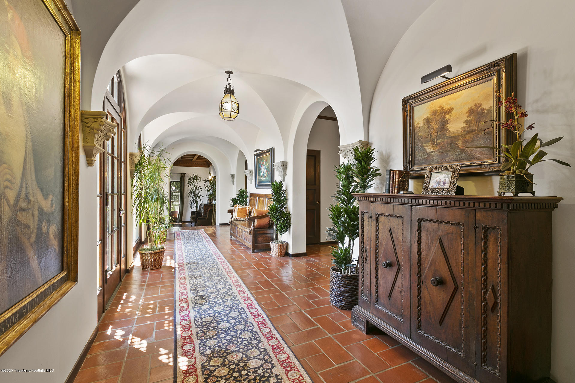 2288 Villa Heights Road Pasadena, CA 91107 - Photo 11 of 78 a living room with furniture a rug a fireplace and windows