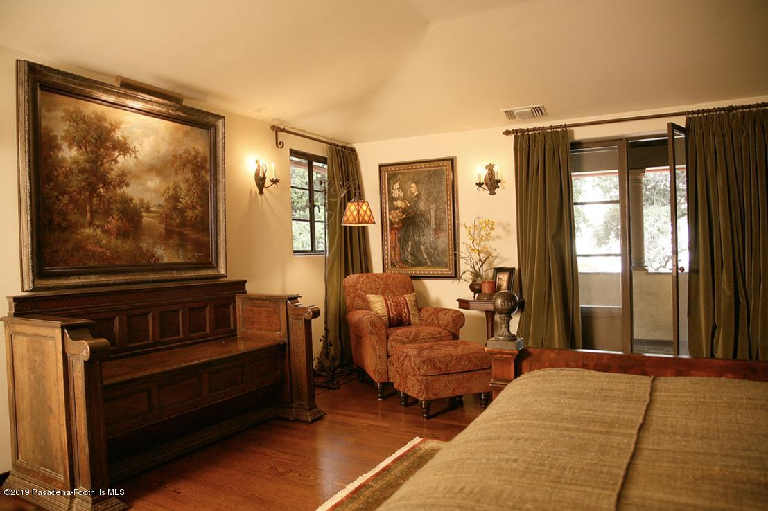 2288 Villa Heights Road Pasadena, CA 91107 - Photo 27 of 78 a bedroom with furniture and large window