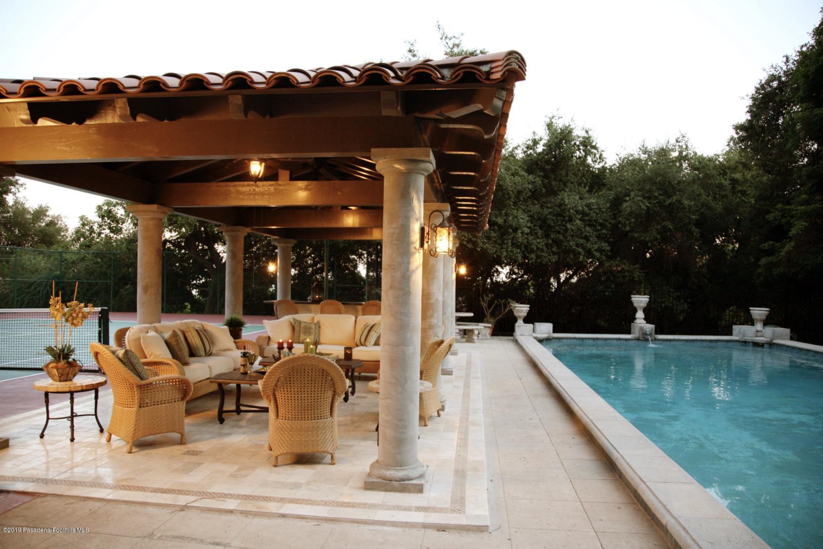 2288 Villa Heights Road Pasadena, CA 91107 - Photo 38 of 78 a view of swimming pool with outdoor seating and plants