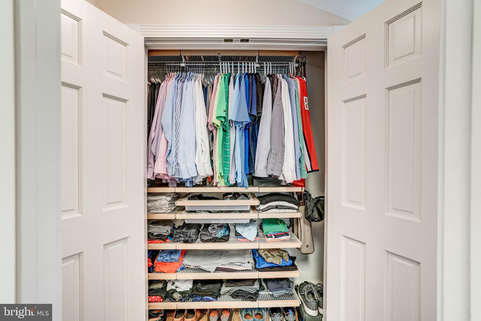 5925 Gloster Road Bethesda, MD 20816 - Photo 45 of 71 Second closet, Elfa shelving.