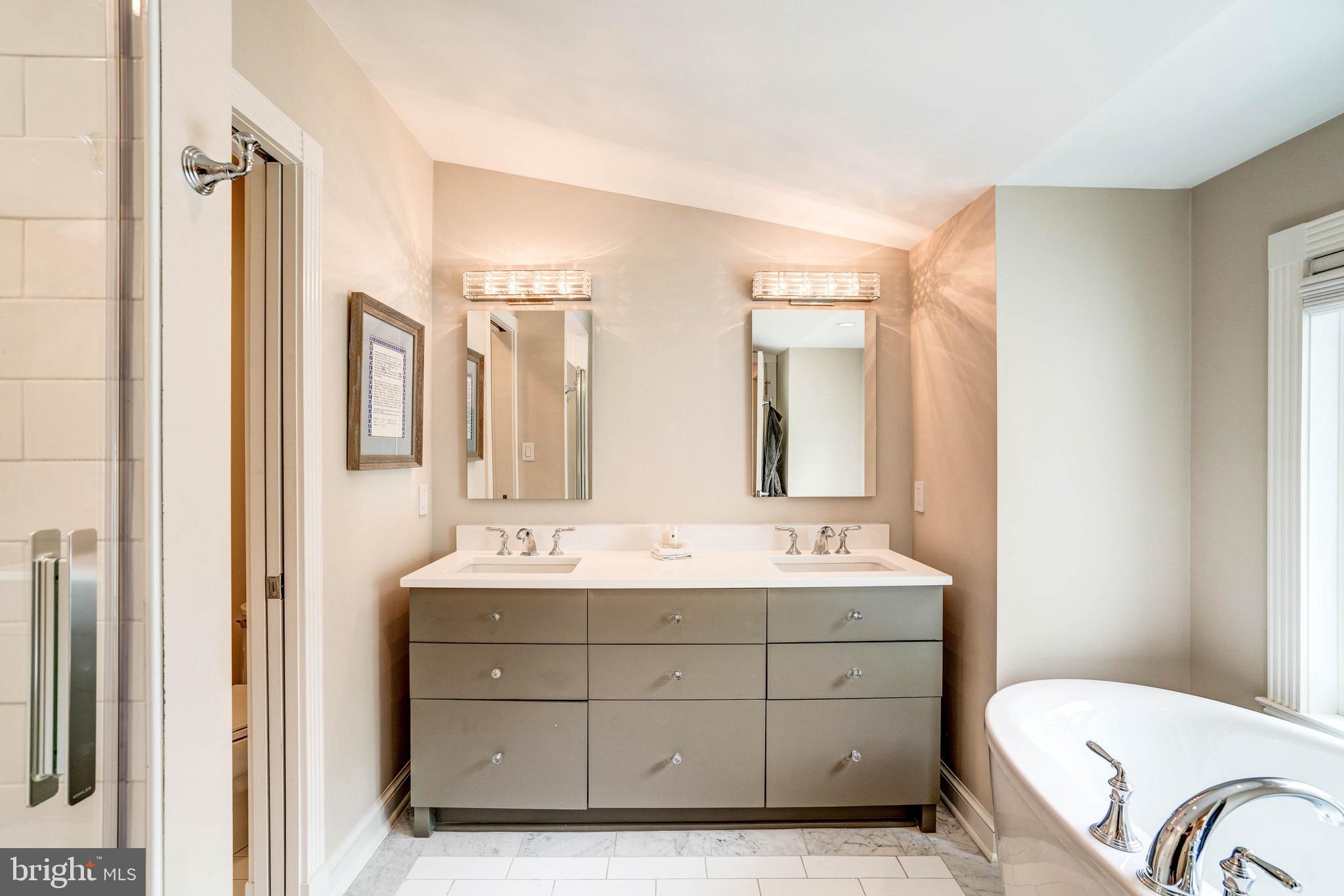 5925 Gloster Road Bethesda, MD 20816 - Photo 46 of 71 Primary bathroom - dual vanity.