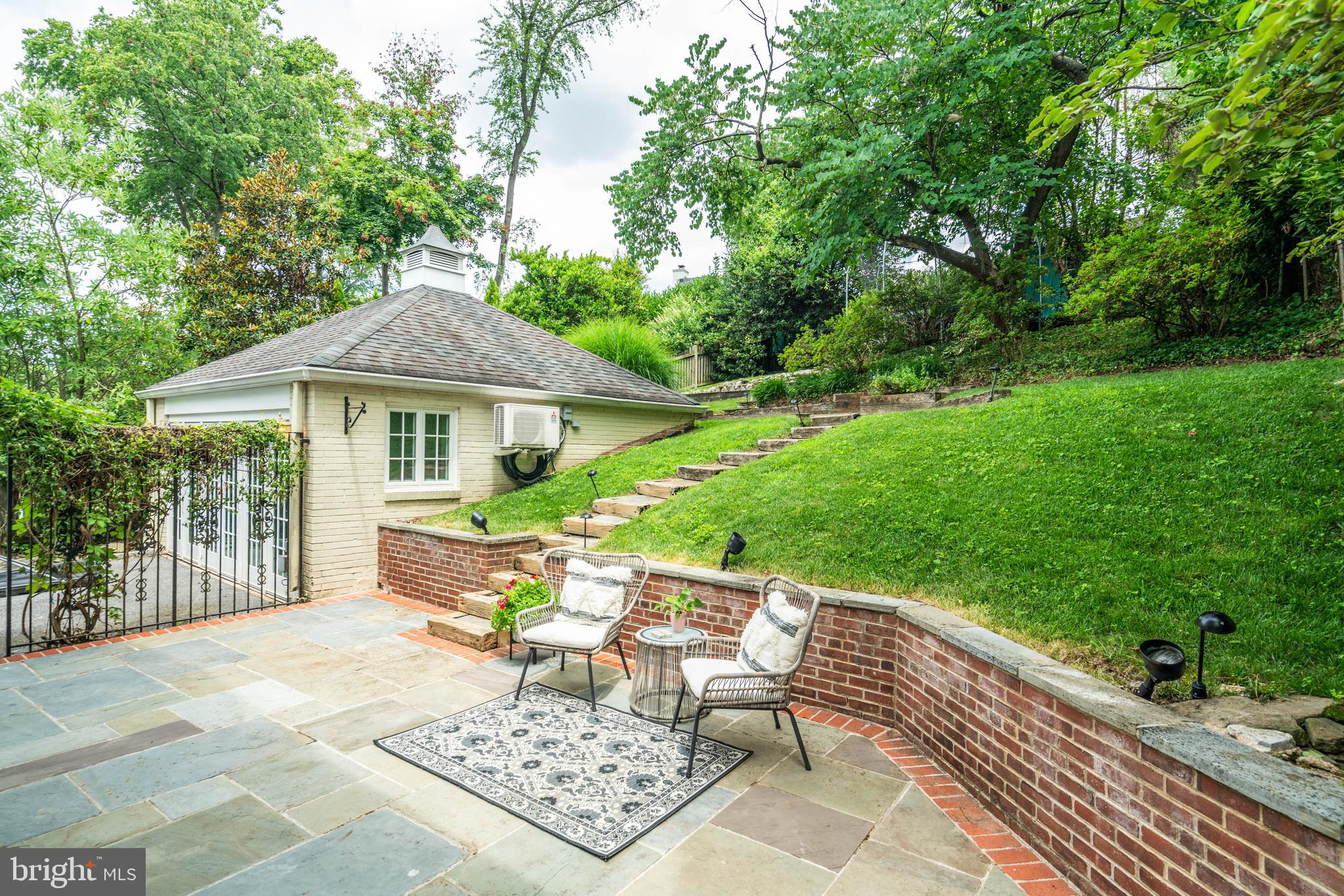 5925 Gloster Road Bethesda, MD 20816 - Photo 64 of 71 Brick retaining wall.
