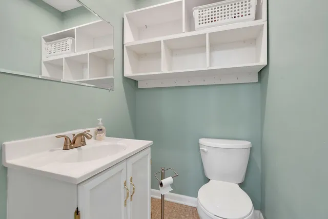 a room with furniture and a large window