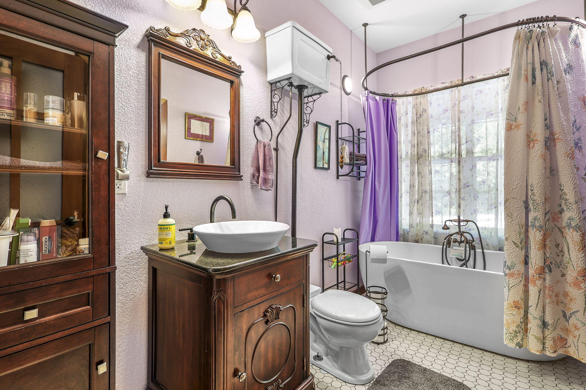 14703 Fern Road Whitmore, CA 96096 - Photo 12 of 48 a bath room with a toilet a sink and a bath tub