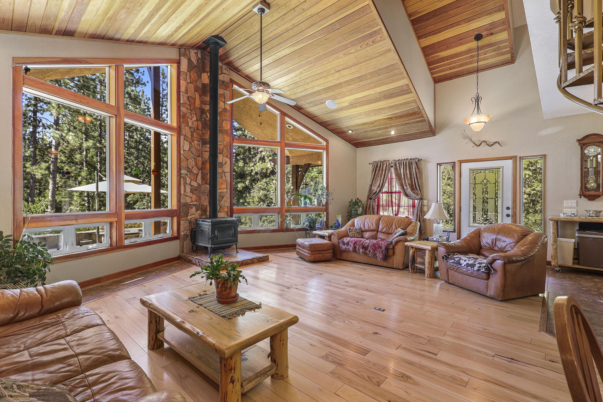 14703 Fern Road Whitmore, CA 96096 - Photo 3 of 48 a living room with furniture and a large window