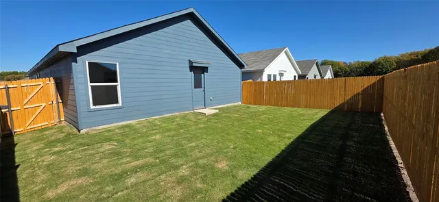 a backyard of a house