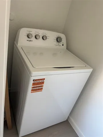 a view of utility room with washer and dryer