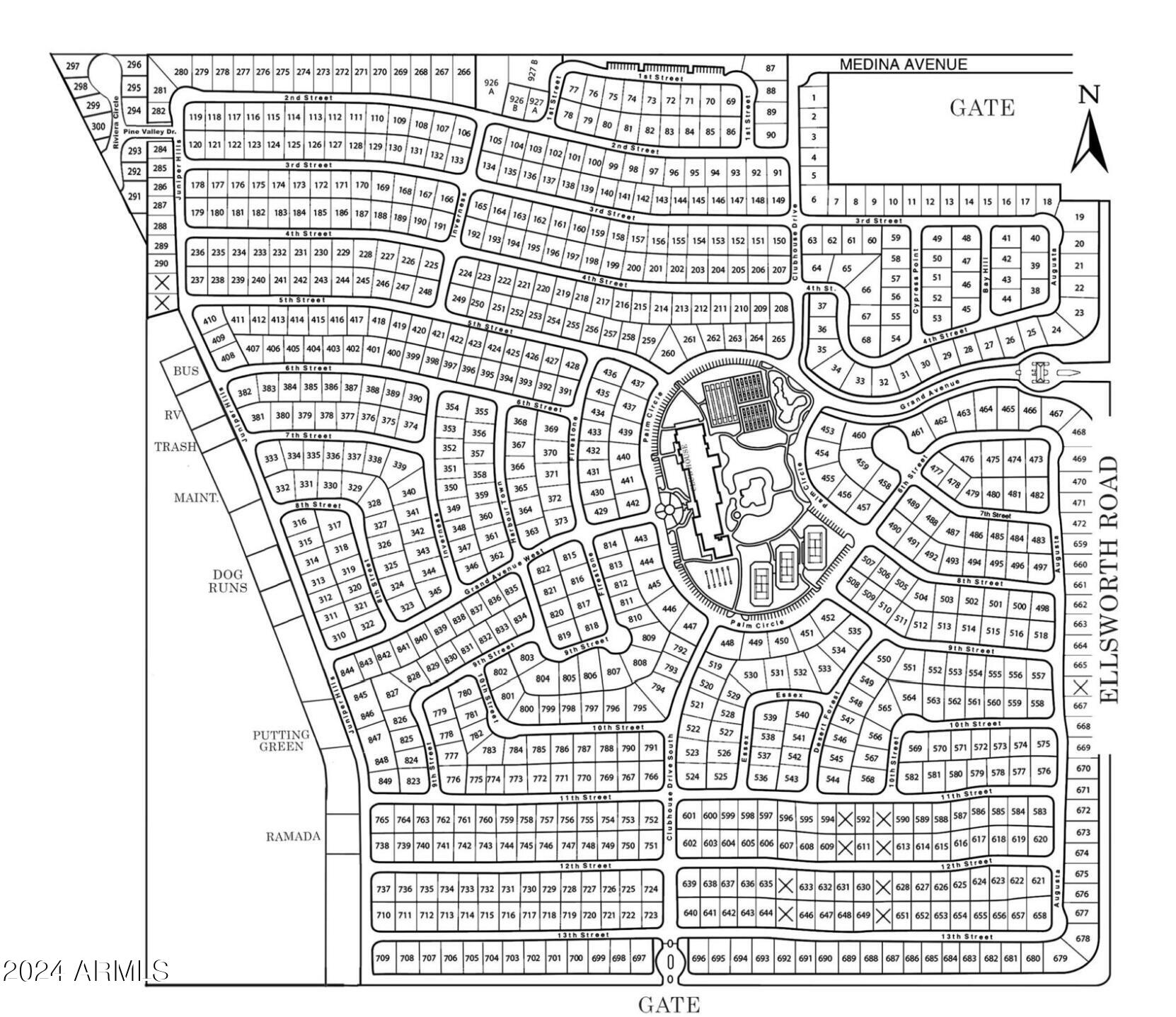 2550 South Ellsworth Road, Unit 215 Mesa, AZ 85209 - Photo 34 of 55 las palmas map