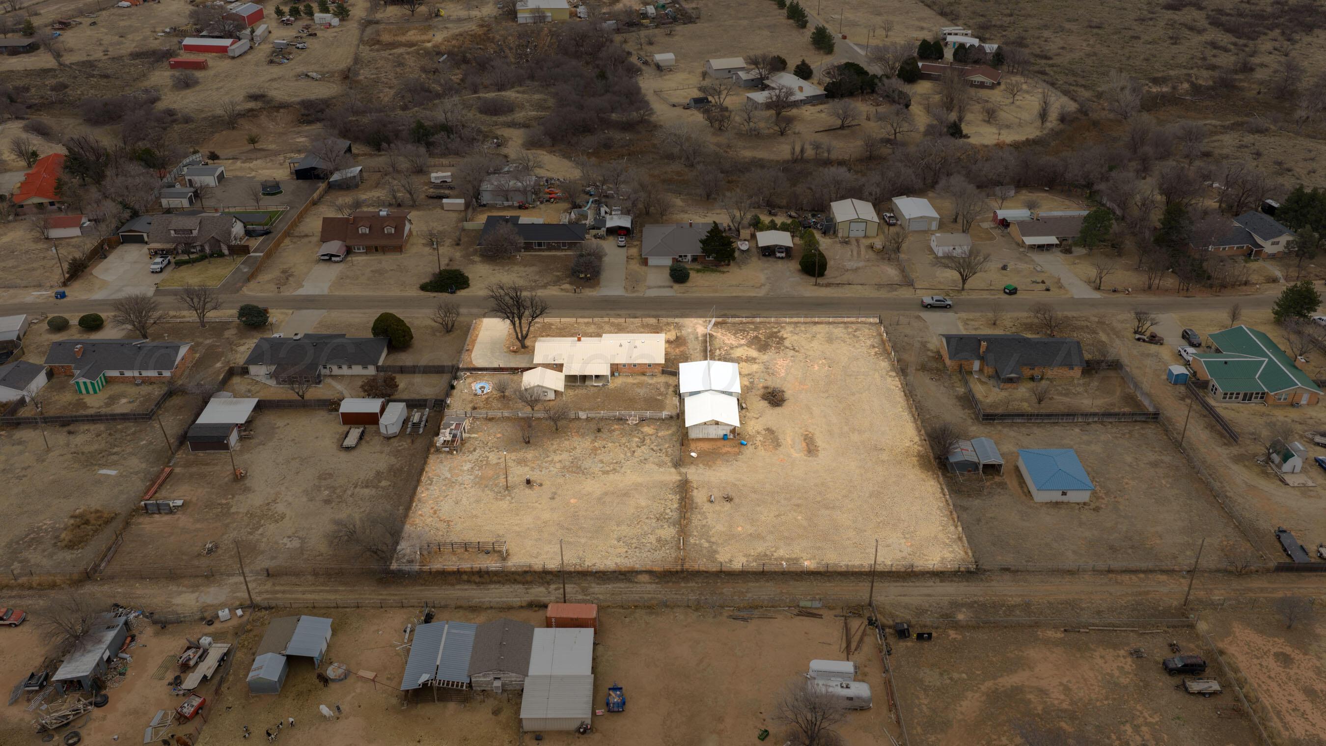 106 Renegade Trail Amarillo, TX 79108 - Photo 32 of 33 an aerial view of residential houses with outdoor space