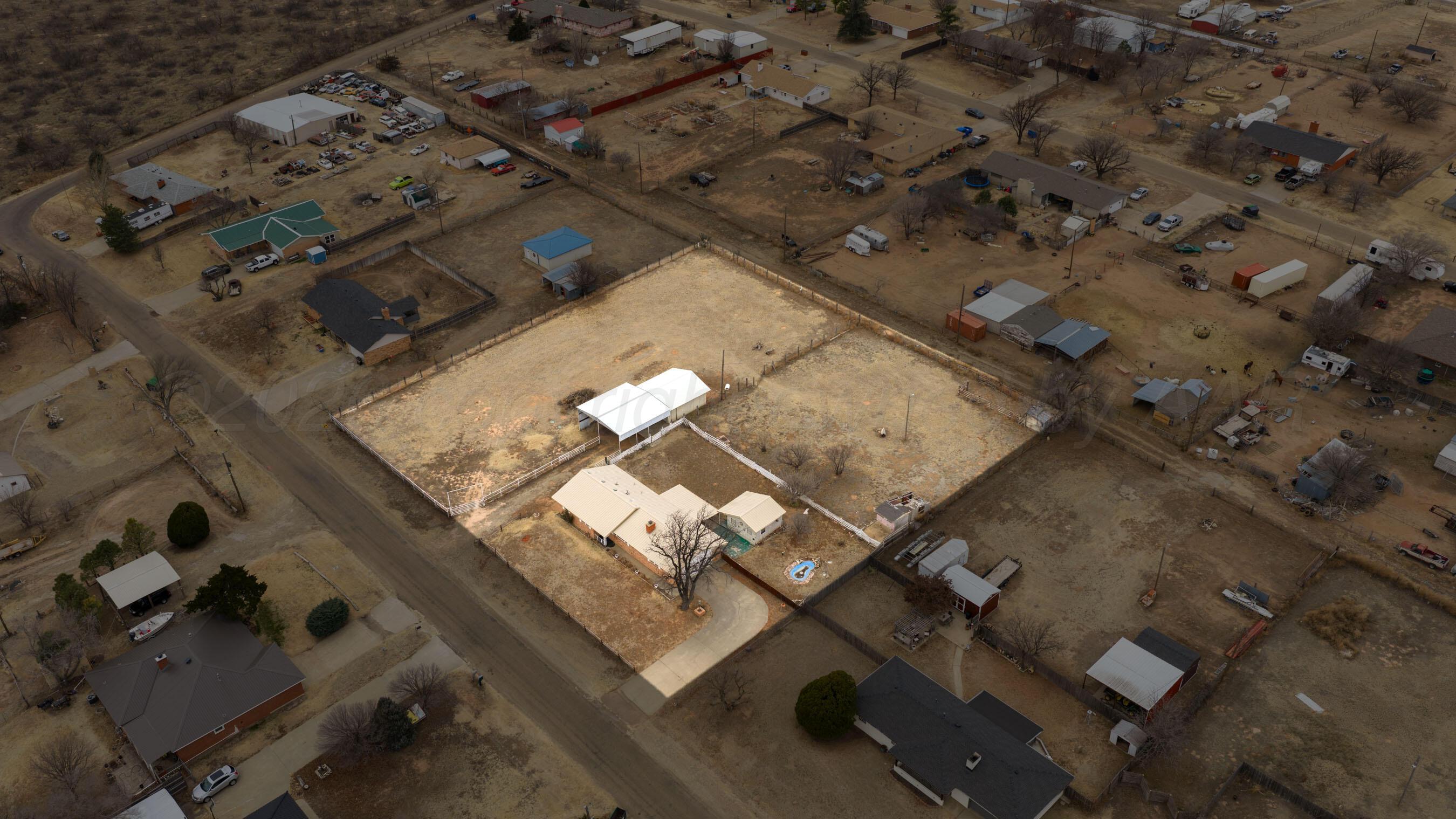 106 Renegade Trail Amarillo, TX 79108 - Photo 33 of 33 an aerial view of house with a backyard