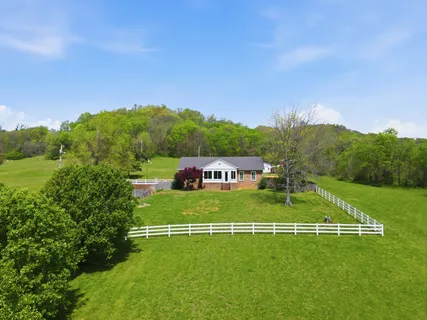a view of a field and grass