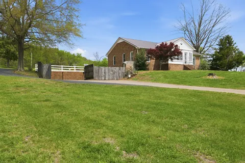 a house view with a garden space