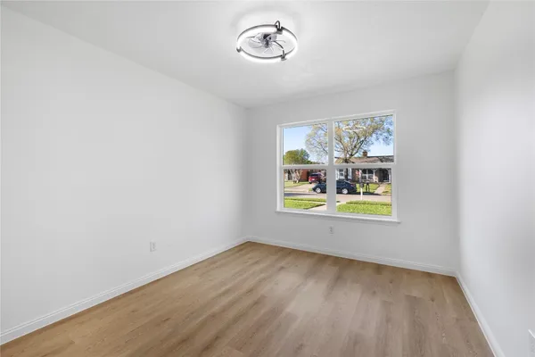 an empty room with window