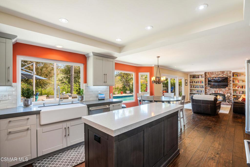 764 Coldbrook Place Simi Valley, CA 93065 - Photo 11 of 56 a kitchen with sink refrigerator and large window