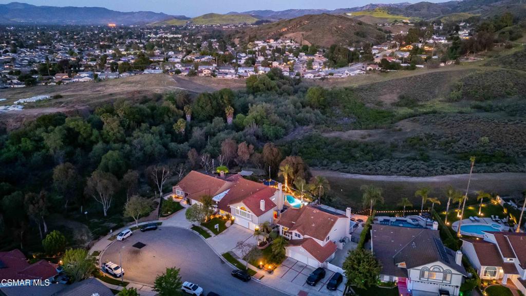 764 Coldbrook Place Simi Valley, CA 93065 - Photo 54 of 56 an aerial view of a houses with outdoor space and mountain view