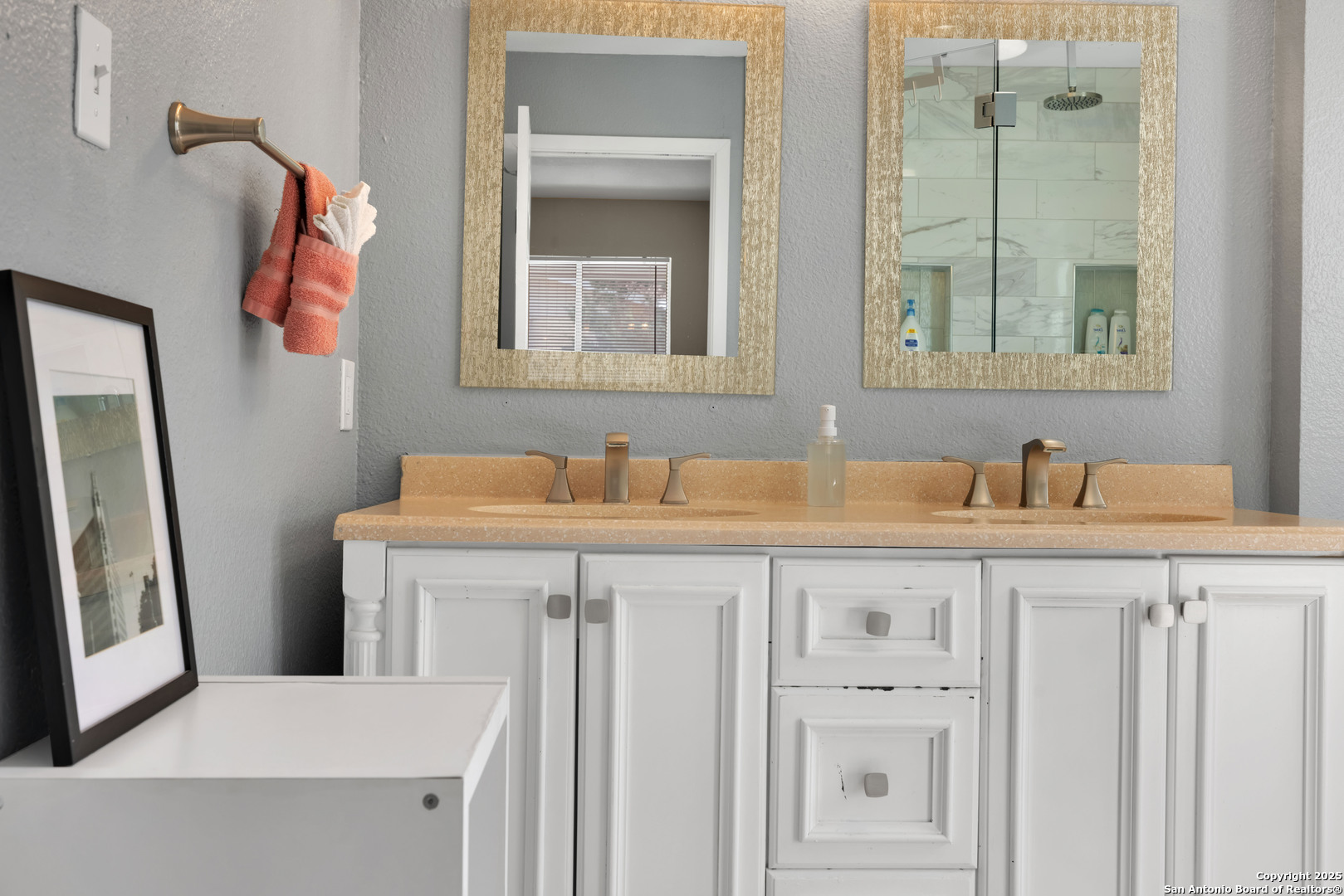 103 Shalimar Drive Castle Hills, TX 78213 - Photo 31 of 56 a bathroom with a sink a vanity and a mirror