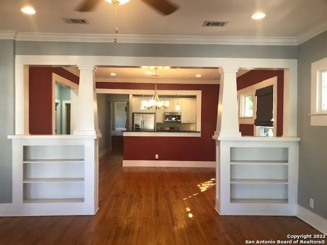 a view of a living room