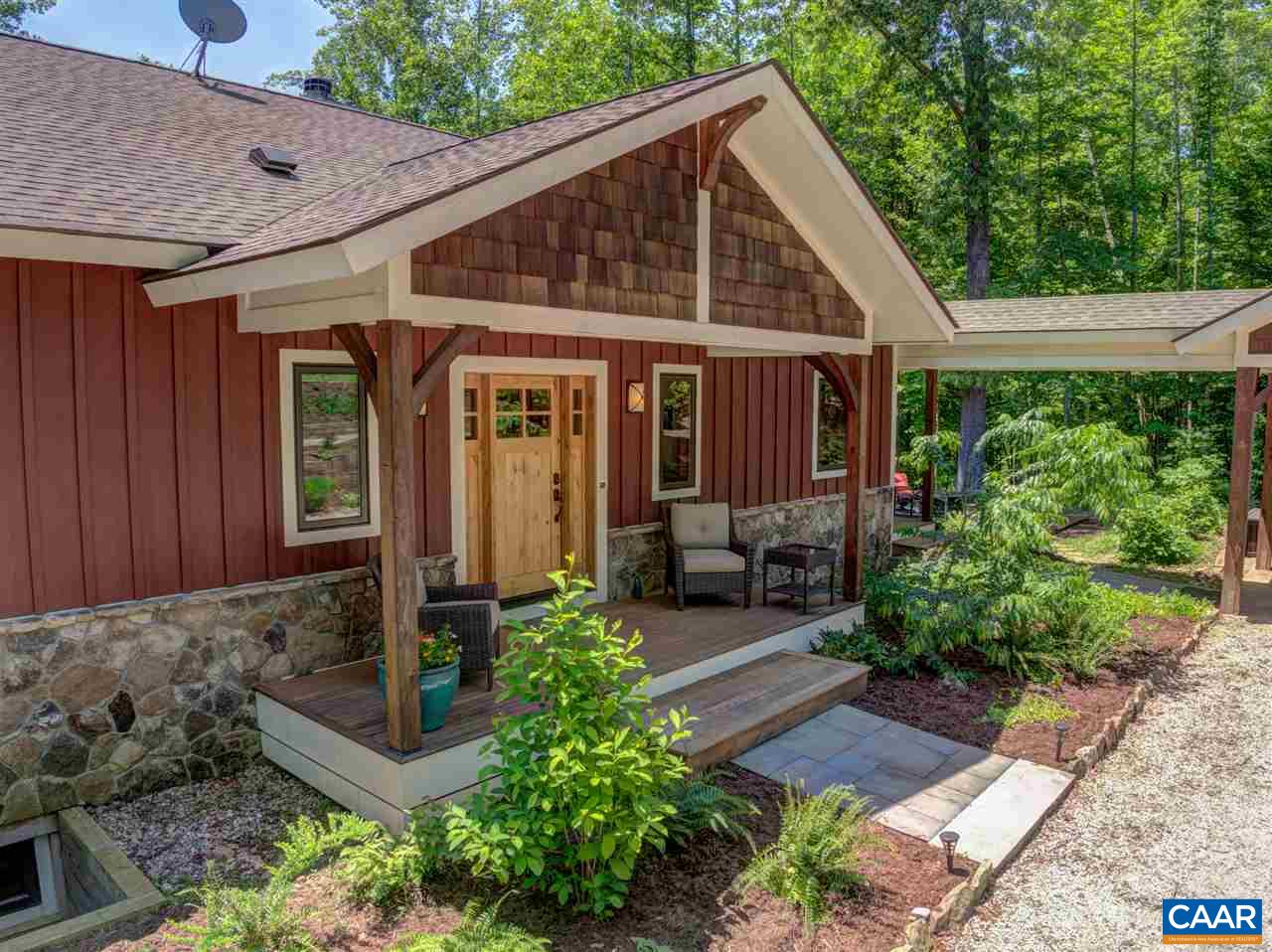 100 Miller School Road Charlottesville, VA 22903 - Photo 3 of 47 a view of a house with porch and garden