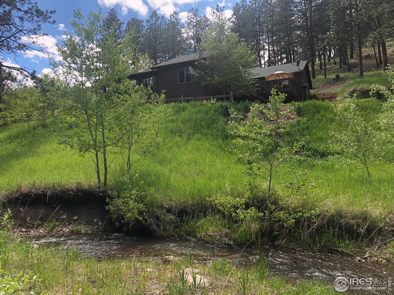 The Creek is Just Below the Home