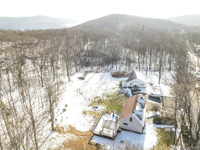 a view of city view and covered with snow