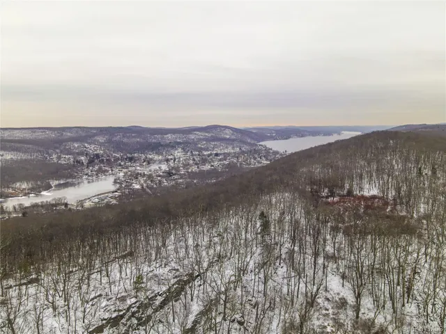 a view of city and mountain