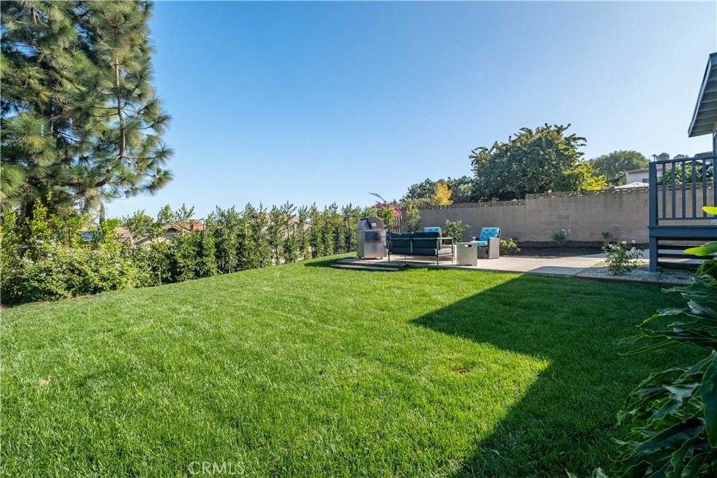 25710 Crest Road Torrance, CA 90505 - Photo 59 of 70 Your flat backyard has been newly landscaped with fresh sod, new 45 privacy trees, new sprinklers & drip system.