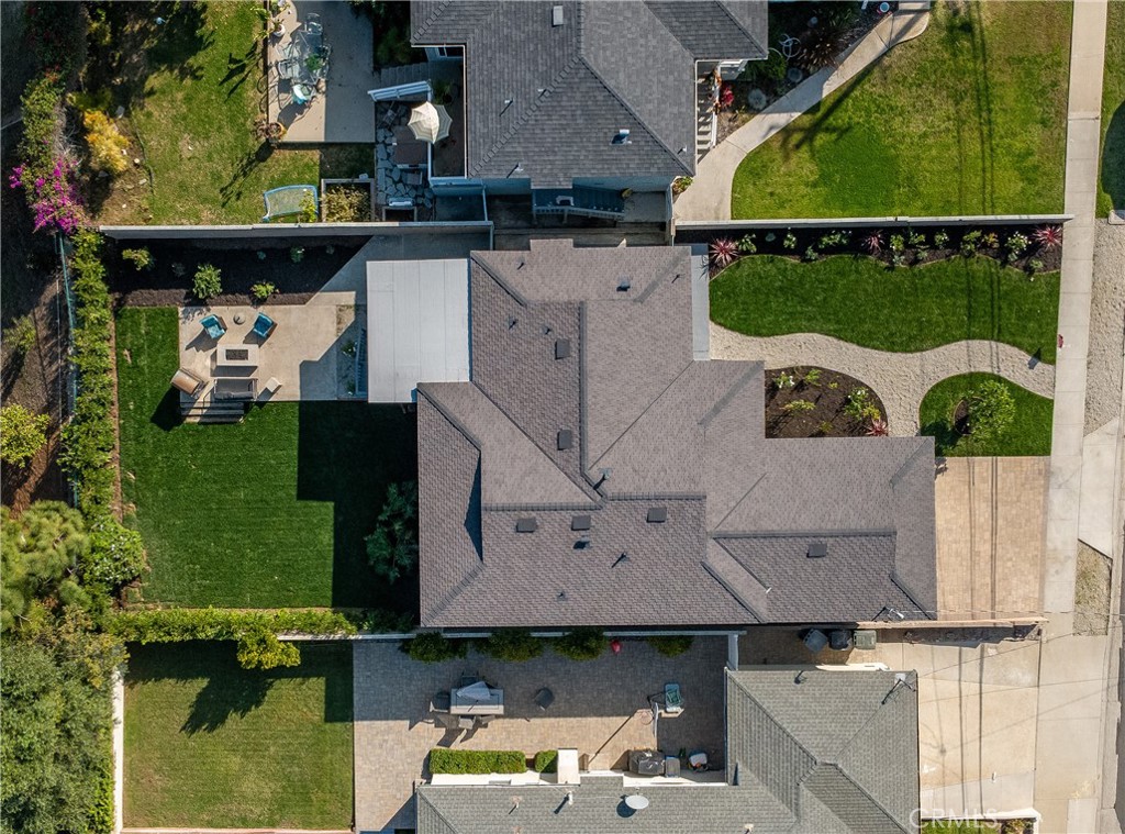 25710 Crest Road Torrance, CA 90505 - Photo 63 of 72 Aerial view of your home of lot size 5,842 sq. ft. with new 50 year CertainTeed Presidential Shingle roof.
