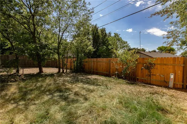 a backyard of a house