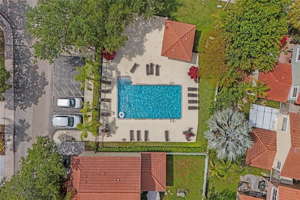 4035 Tree Top Road Cooper City, FL 33026 - Photo 30 of 33 an aerial view of a house with a yard and potted plants