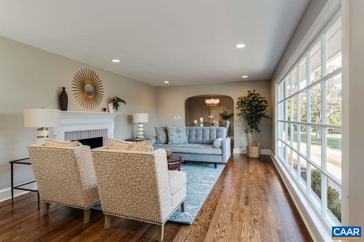 111 Westminster Road Charlottesville, VA 22901 - Photo 7 of 39 a living room with furniture and a fireplace