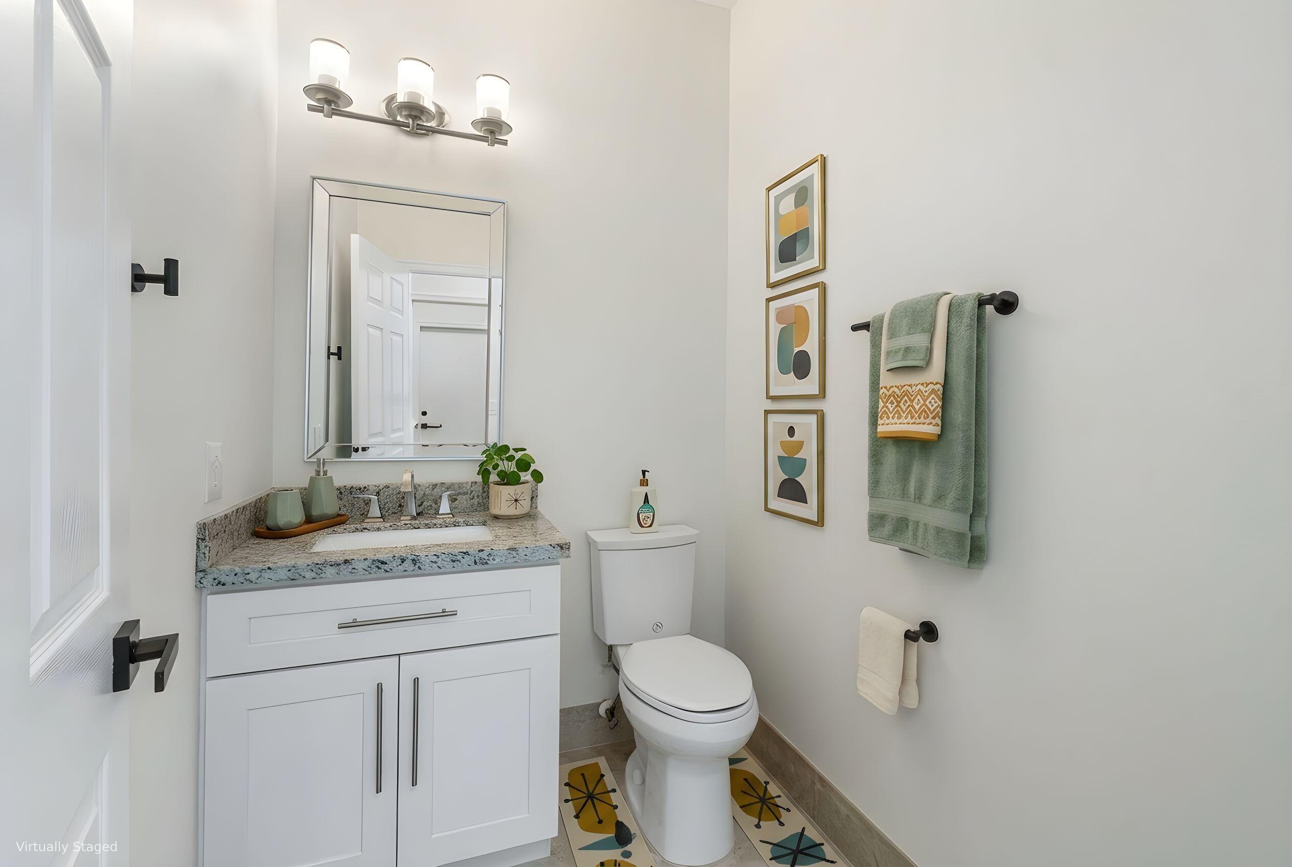 10889 Tamoron Lane Boca Raton, FL 33498 - Photo 9 of 33 BocaRaton-FL-33498-Half Bath Downstairs