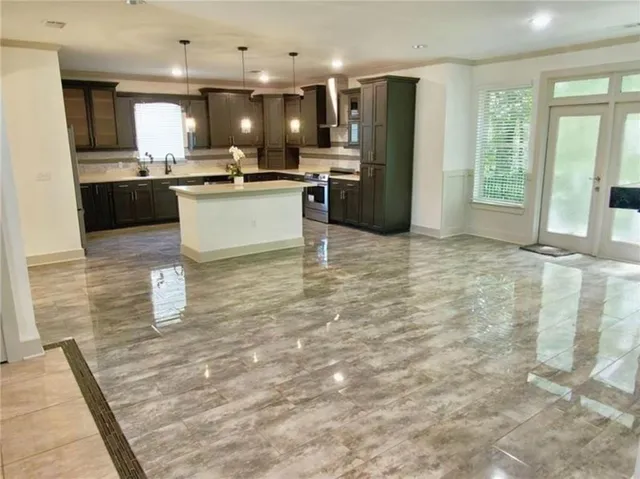 a bathroom with a tub and a shower