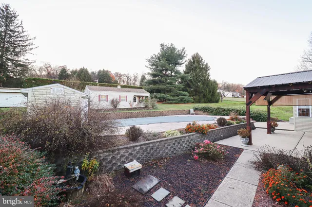 a view of a house with a patio