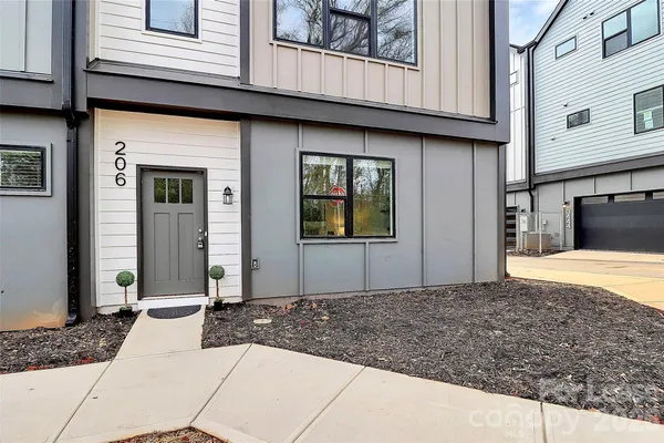 a front view of a house