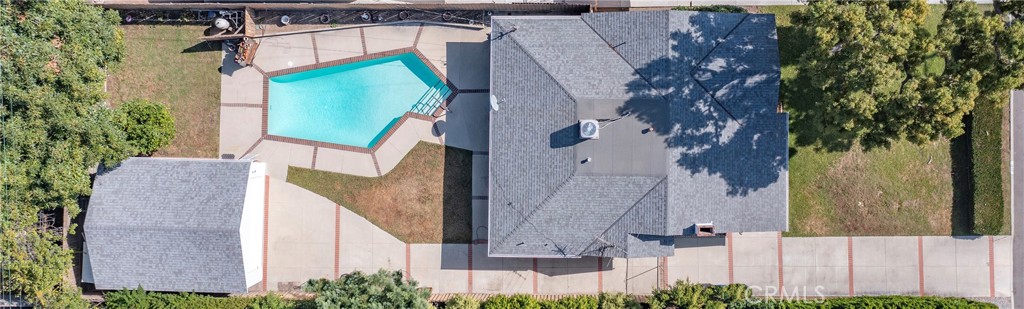 3837 Mountain View Avenue Pasadena, CA 91107 - Photo 29 of 41 an aerial view of a house with a yard and garden