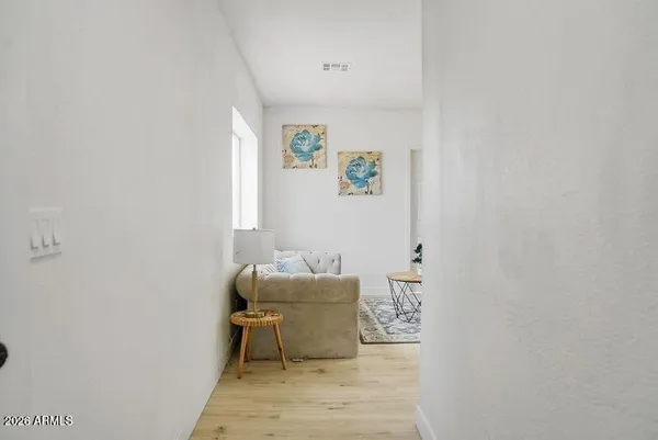 a room with a table and chair