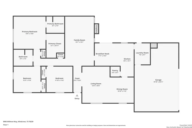 a picture of a floor plan